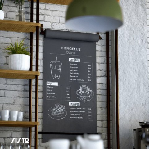 Uchwyt na papier Sisto Cafe Black - BIG Uchwyt na papier Sisto Cafe Black - BIG